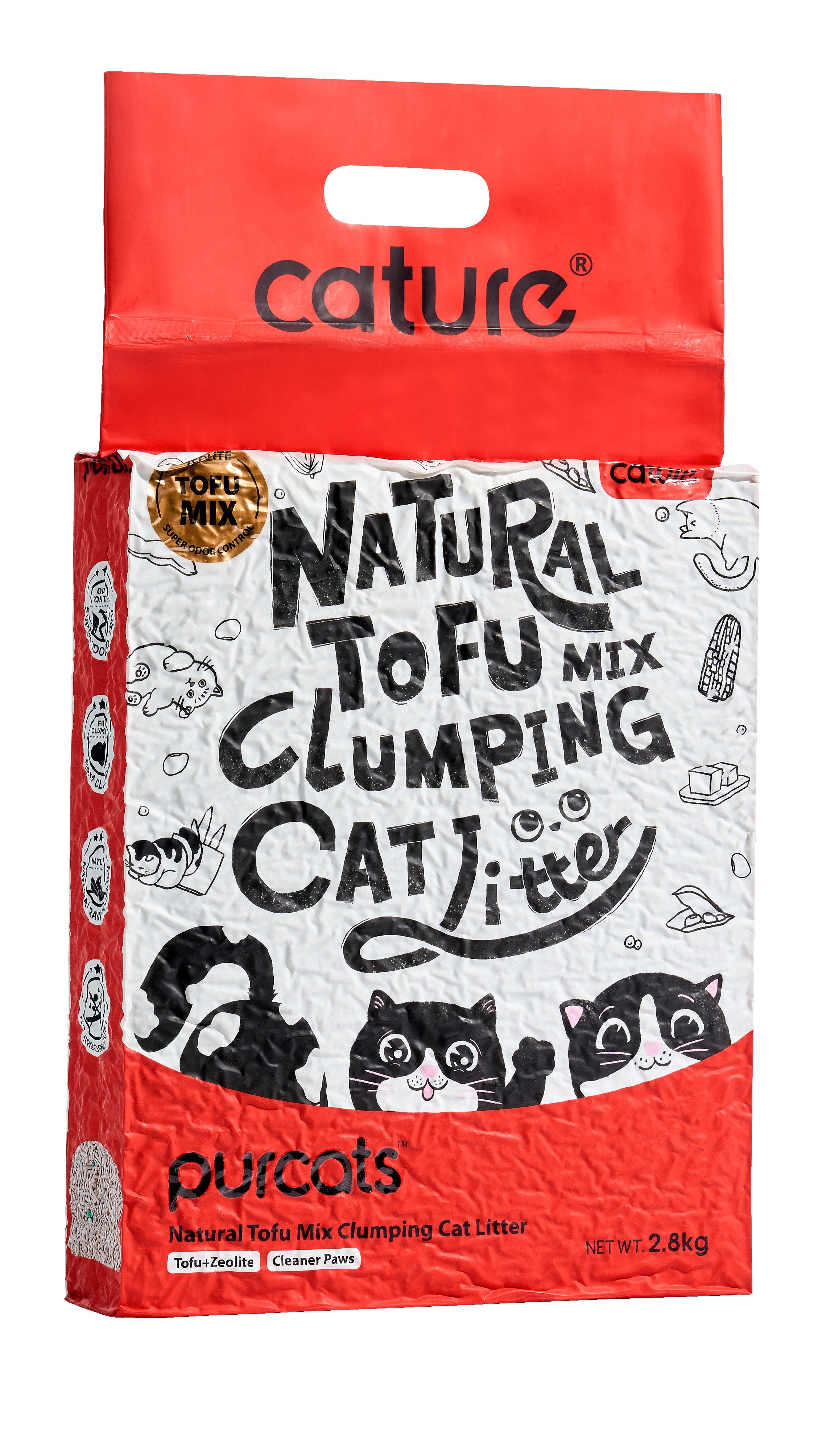 Cature Cat Litter Tofu + Zeolite (Pack of 2 units)