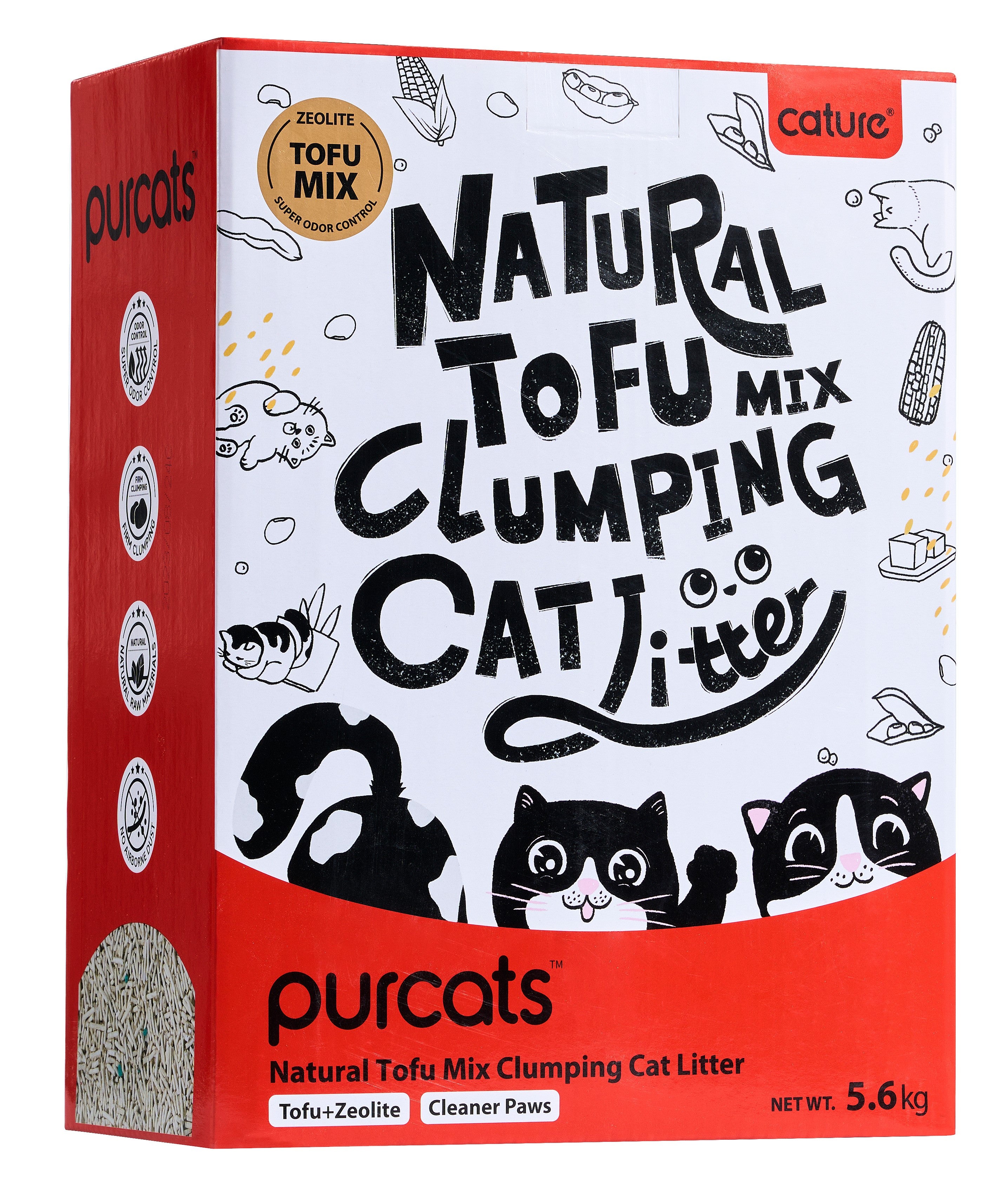Cature Cat Litter Tofu + Zeolite (Pack of 2 units)