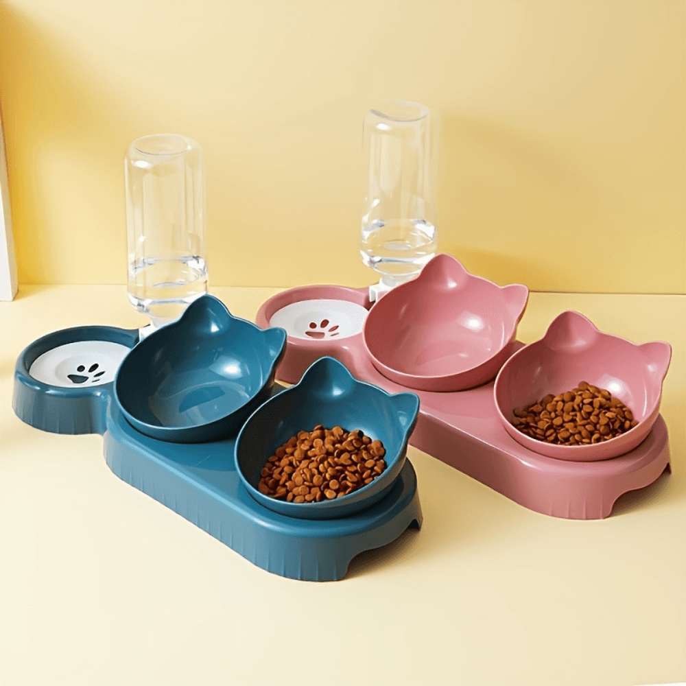 Slow Feeder Silicone Bowl / Stainless Steel Water Bowl