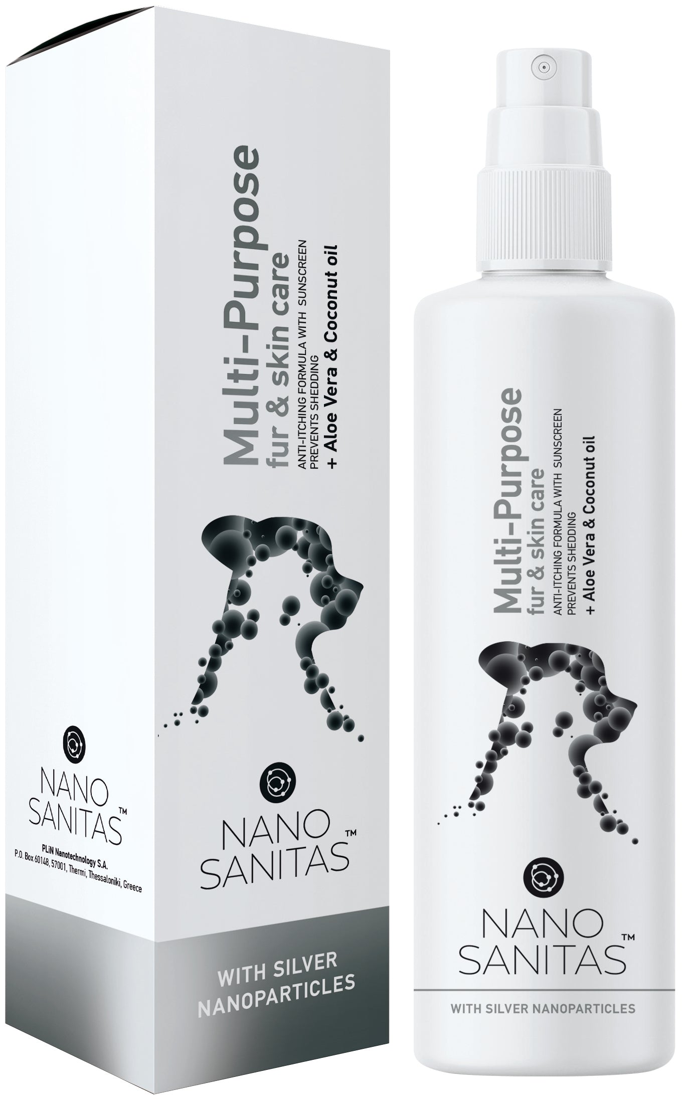 Nano Sanitas Spray Ecológico para Pele e Pelo de todos os Animais 250ml