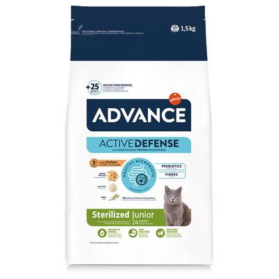 Advance Sterilized Junior com frango | 1,5 kg - DOGGIE STORE