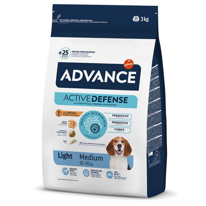 Advance Ração Cão Medium Light Frango & Arroz - DOGGIE STORE