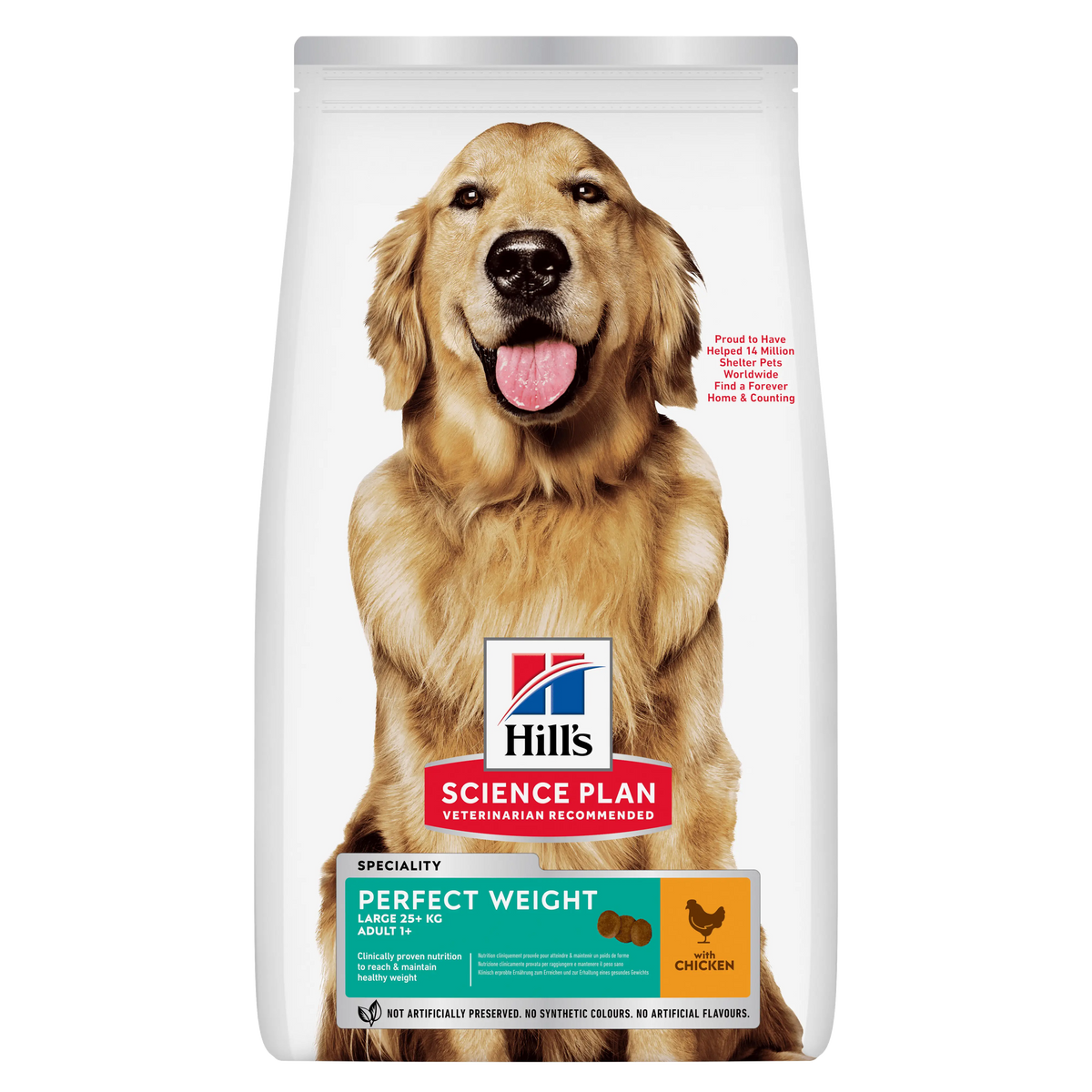 Hill's Science Plan Large Adult 1+ Perfect Weight com Frango | 12 kg