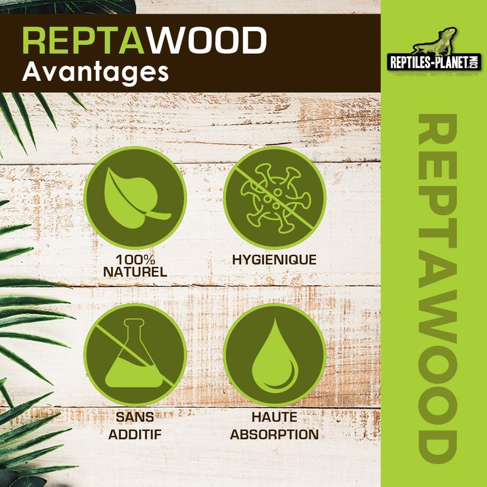 REPTILES PLANET Substrato para terrário Reptawood 18L