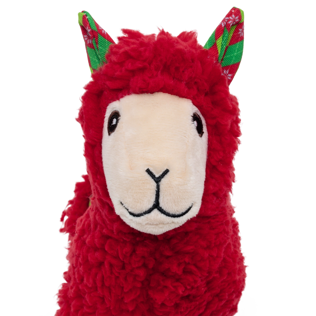 KONG Holiday Sherps Llama Red Medium - Brinquedo de Natal para Cão