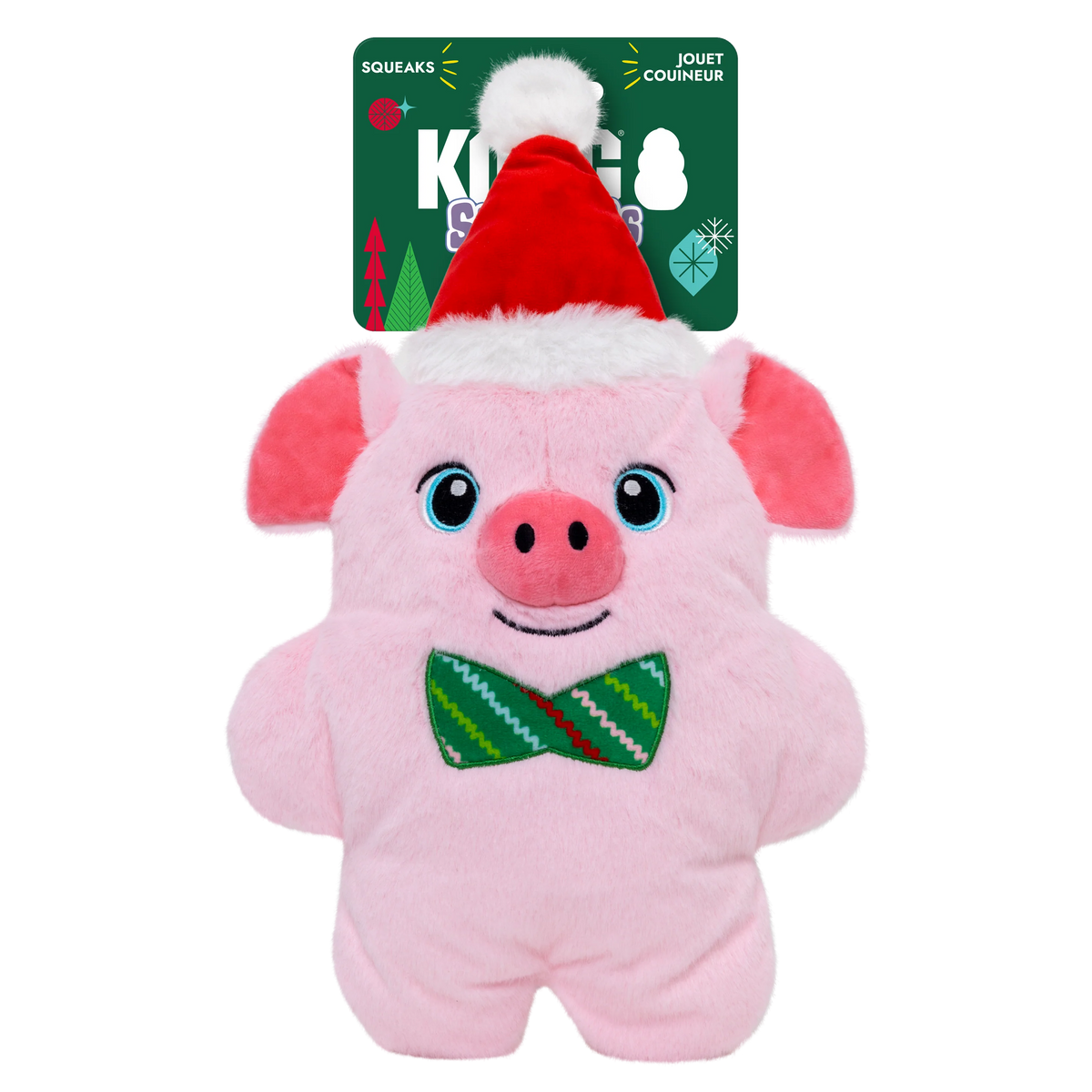 KONG Holiday Snuzzles Pig Extra Large - Brinquedo de Natal para Cão