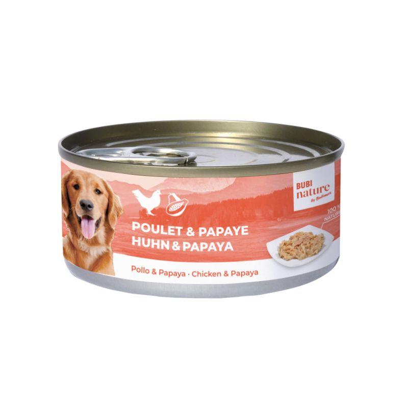 Alimento húmido BUBIMEX Bubi nature Cão - Frango & Papaia 150g