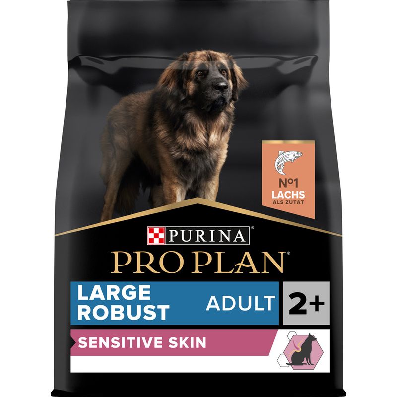 Pro Plan Dog OptiDerma Large Robust Adult Sensitive Skin | 14 kg - Ração seca para cão adulto grande e robusto com pele sensível - Salmão