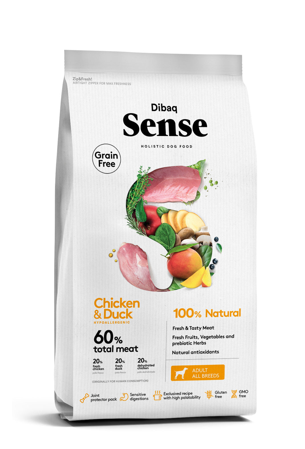 Dibaq Sense Grain Free Frango&Pato - DOGGIE STORE