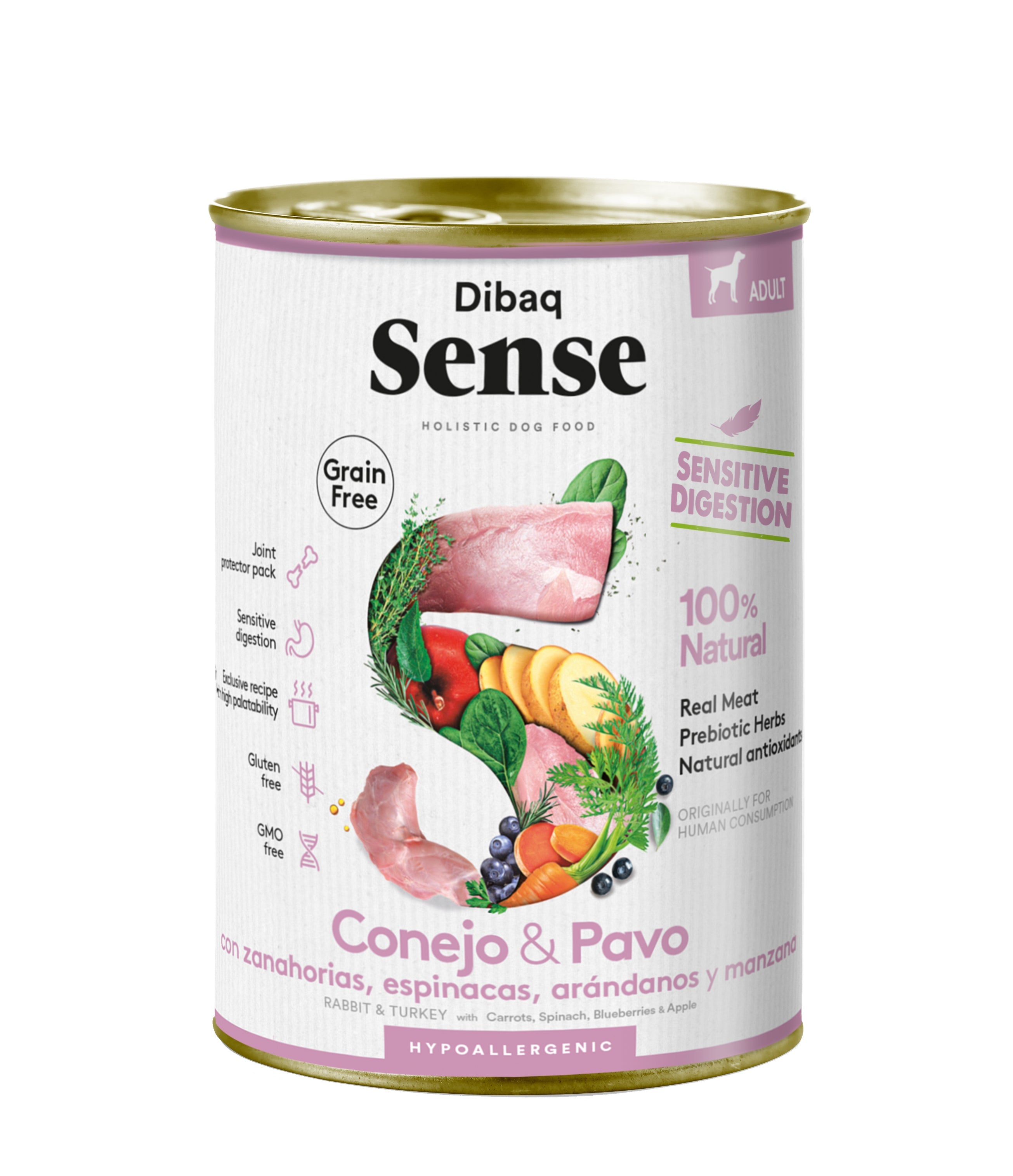 Húmido Dibaq Sense Coelho&Peru - DOGGIE STORE