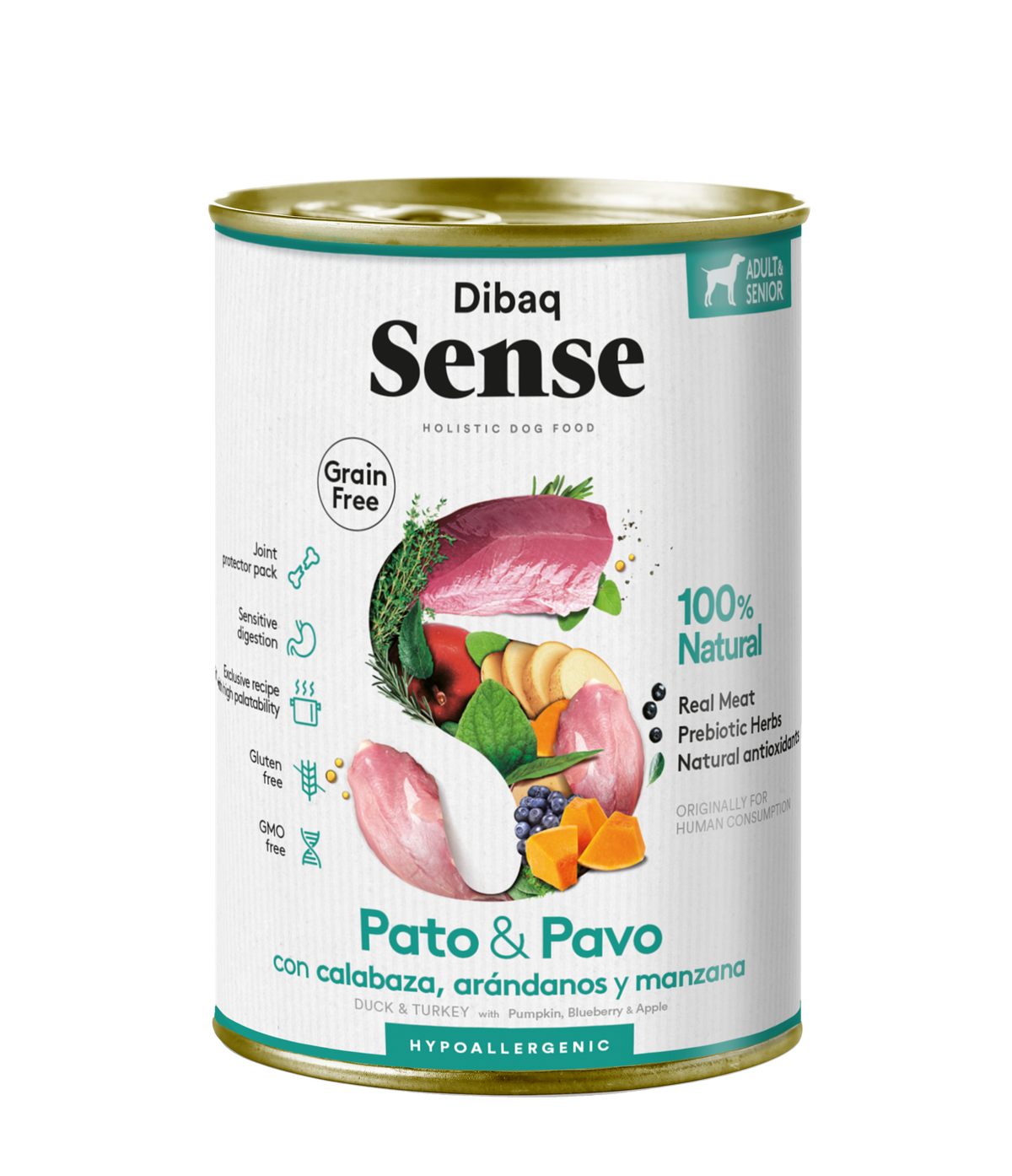 Húmido Dibaq Sense Pato&Peru - DOGGIE STORE