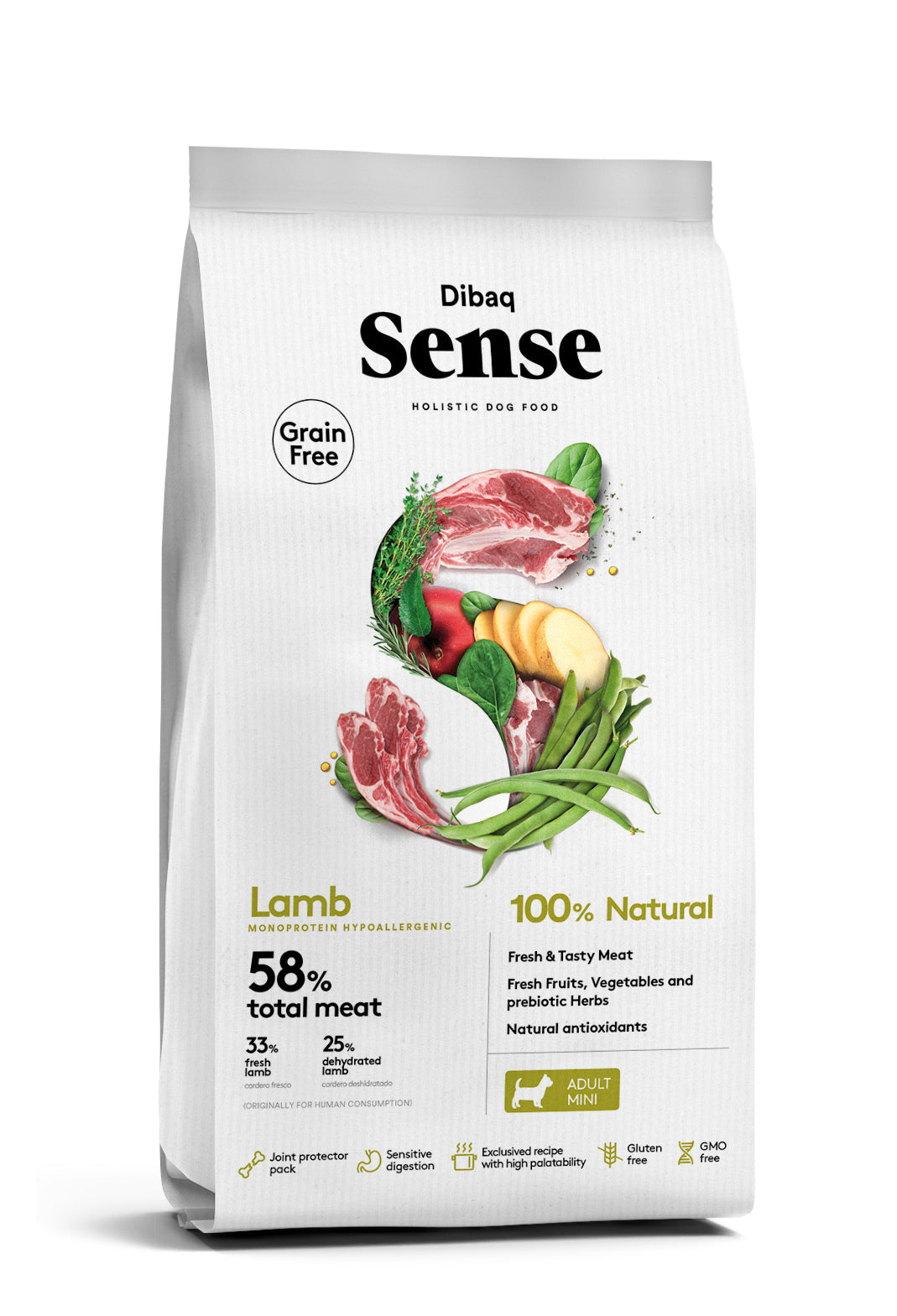 Dibaq Sense Grain Free Cordeiro Mini - DOGGIE STORE