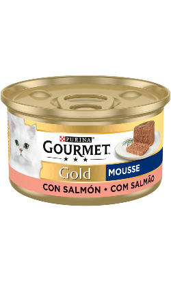 Gourmet Gold Mousse de Salmão | Wet (Lata) | 24 x 85 g