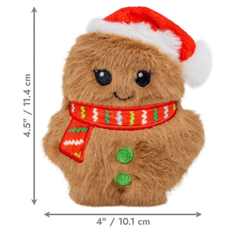 KONG Holidays Snuzzles Santa Gingerbread XS - Brinquedo de Natal para Cão Mini