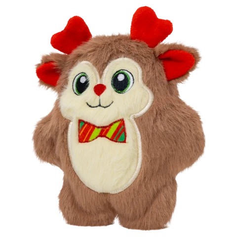 KONG Holiday Snuzzles Bow Tie Reindeer – Brinquedo de Natal para Cão