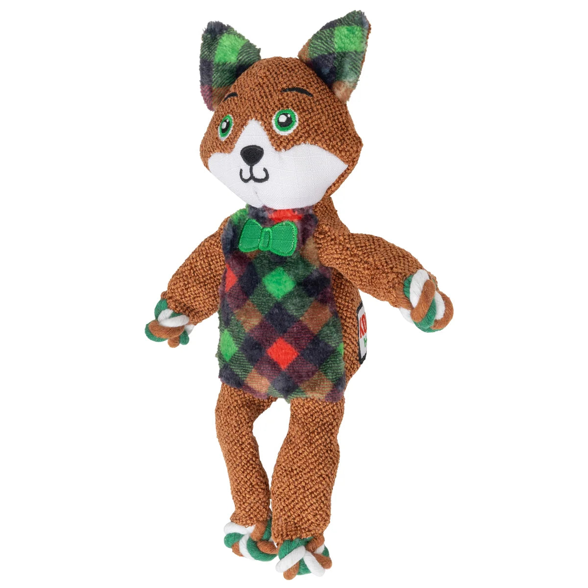 KONG Holiday Floppy Knots Dapper – Brinquedo para Cão, S/M