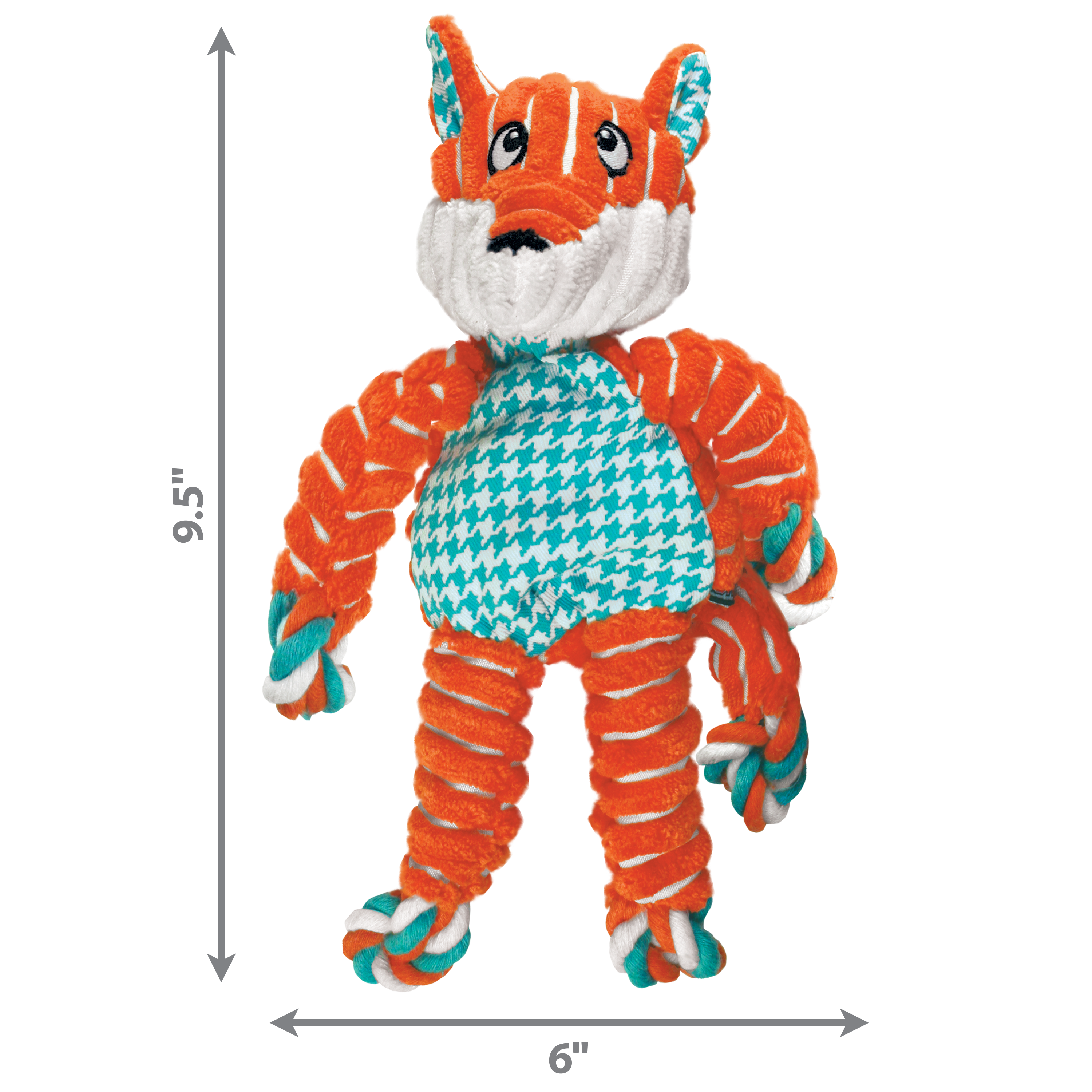 KONG Floppy Knots Raposa – Brinquedo para Cães