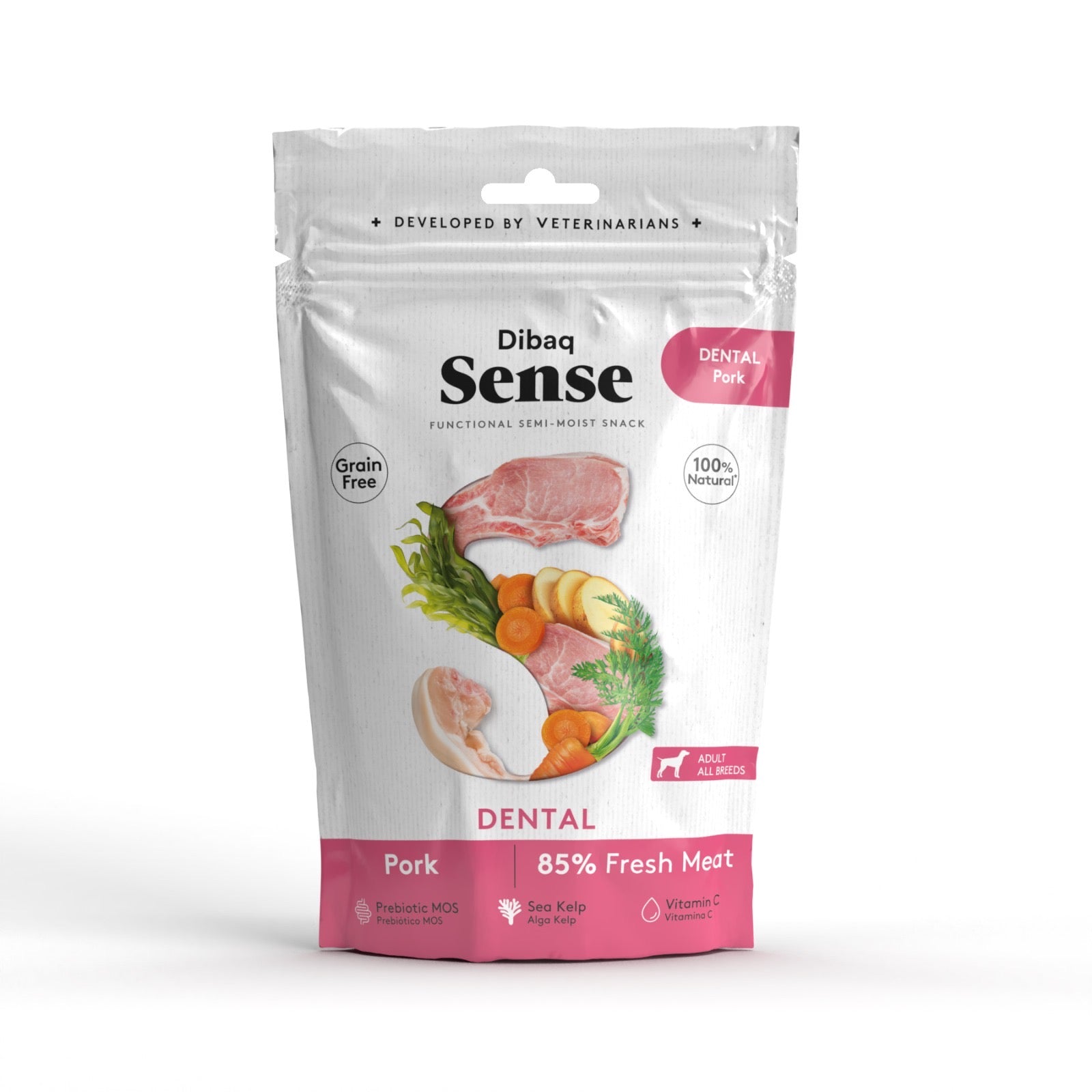 Dibaq Sense Dental Pork Snack - For adult dogs | Oral Hygiene - Pork