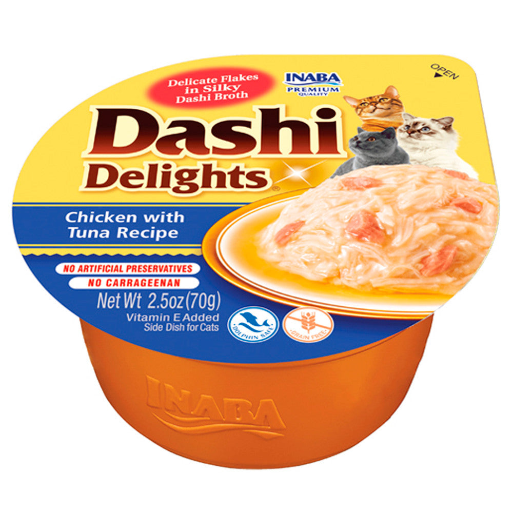 Alimento húmido de frango e atum para gato - Dashi Delights - Churu