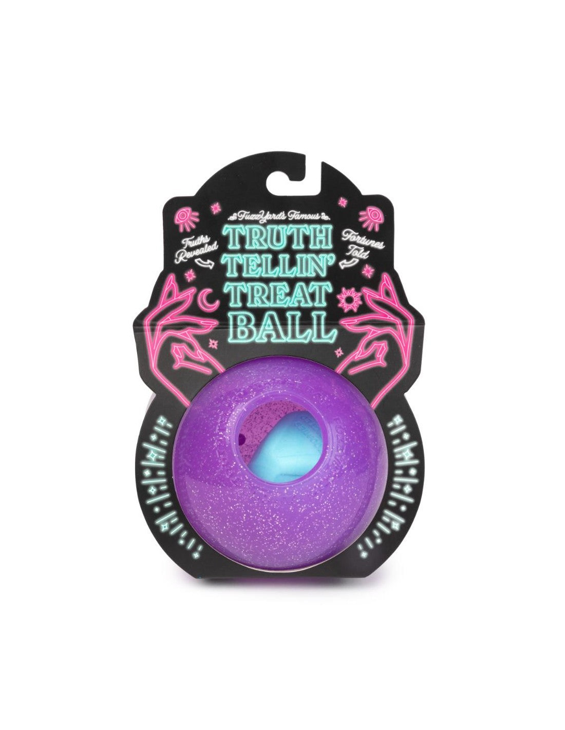 FuzzYard Brinquedo Interativo para Roer com Dispensador de Snacks – Truth Tellin' Treat Ball