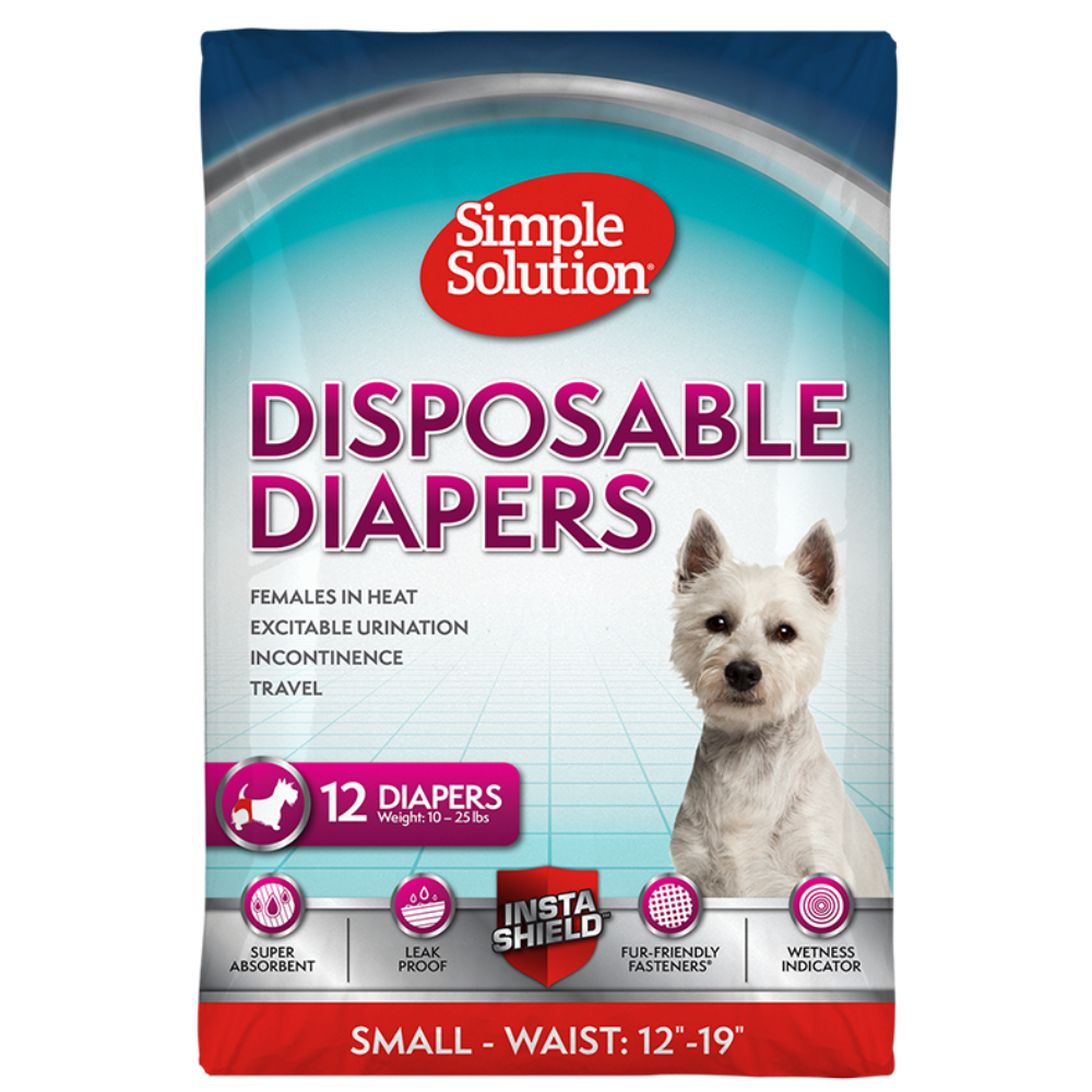 Simple Solution Disposable Diapers for Male Dogs