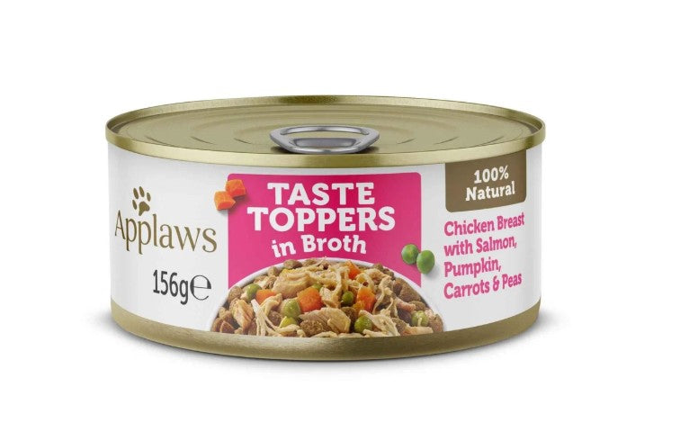 Applaws - Taste Toppers em caldo | Frango, Salmão e Vegetais