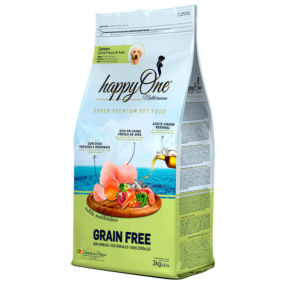 happyOne Mediterraneum Puppy - Grain-free dry food for puppies - Poultry