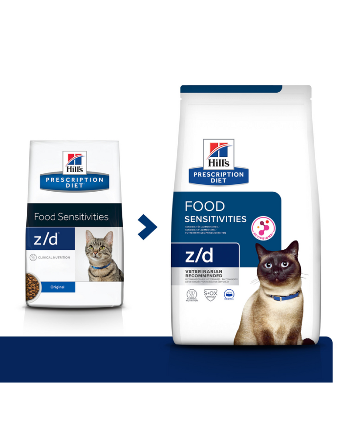 Hills Prescription Diet Food Sensitivities Feline z/d 1,5 kg - Ração seca para gato com sensibilidades alimentares