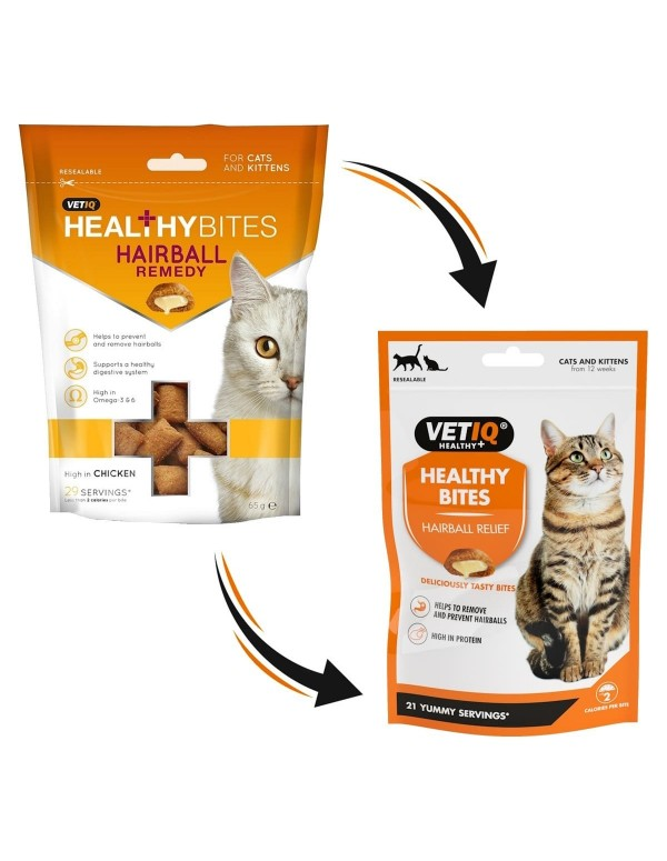 HEALTHYBITES HAIRBALL REMEDY CAT TREATS | 65G