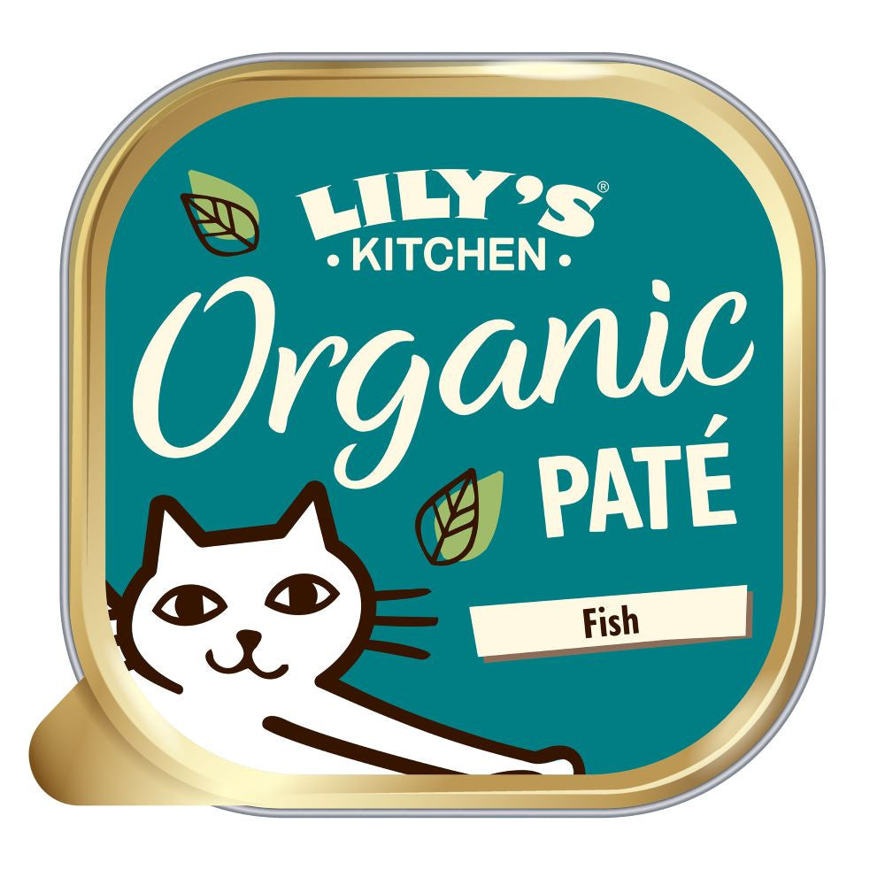 Lilys Kitchen Cat Adult Organic Paté Fish | Wet (Terrina) | 19 x 85 g