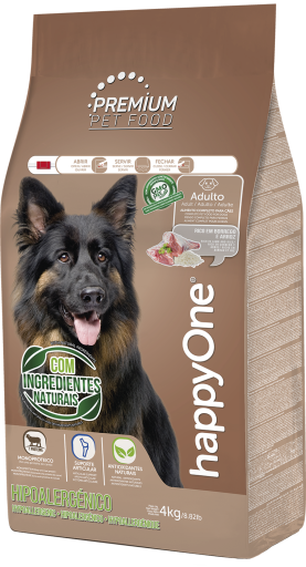 happyOne Alimento seco hipoalergénico premium para perros | Cordero