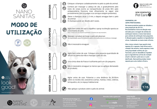 Nano Sanitas Shampoo Gentle Cleansing para Cachorros 250ml