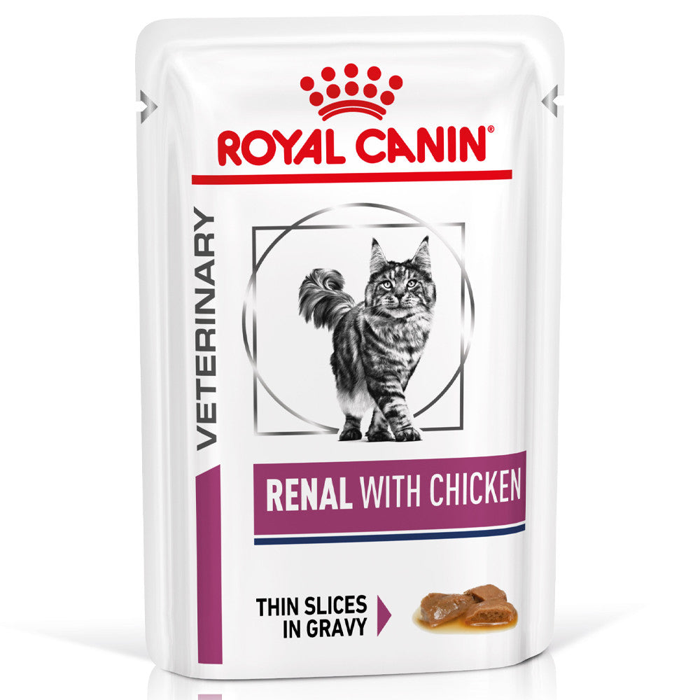 Royal Canin® Veterinary Renal with Chicken – Alimento Húmido para Gatos Adultos com Frango | Fatias Finas em Molho (Cópia)