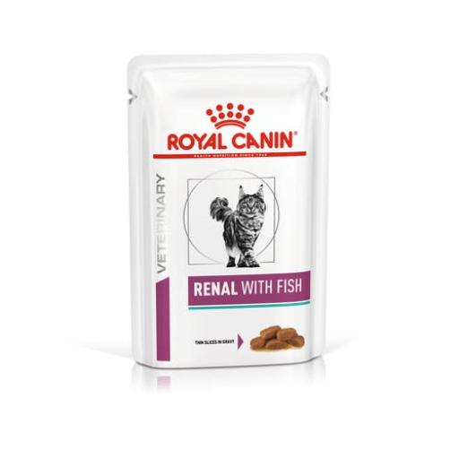 Royal Canin® Veterinary Renal with Fish – Alimento Húmido para Gatos Adultos com Insuficiência Renal Crónica