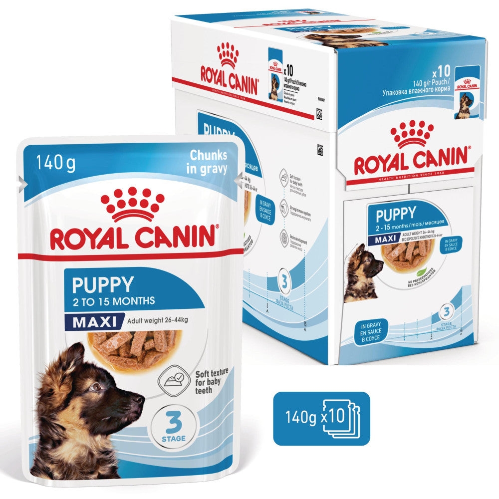 Royal Canin Dog Maxi Puppy | Wet (Saqueta) | 10 x 140 g