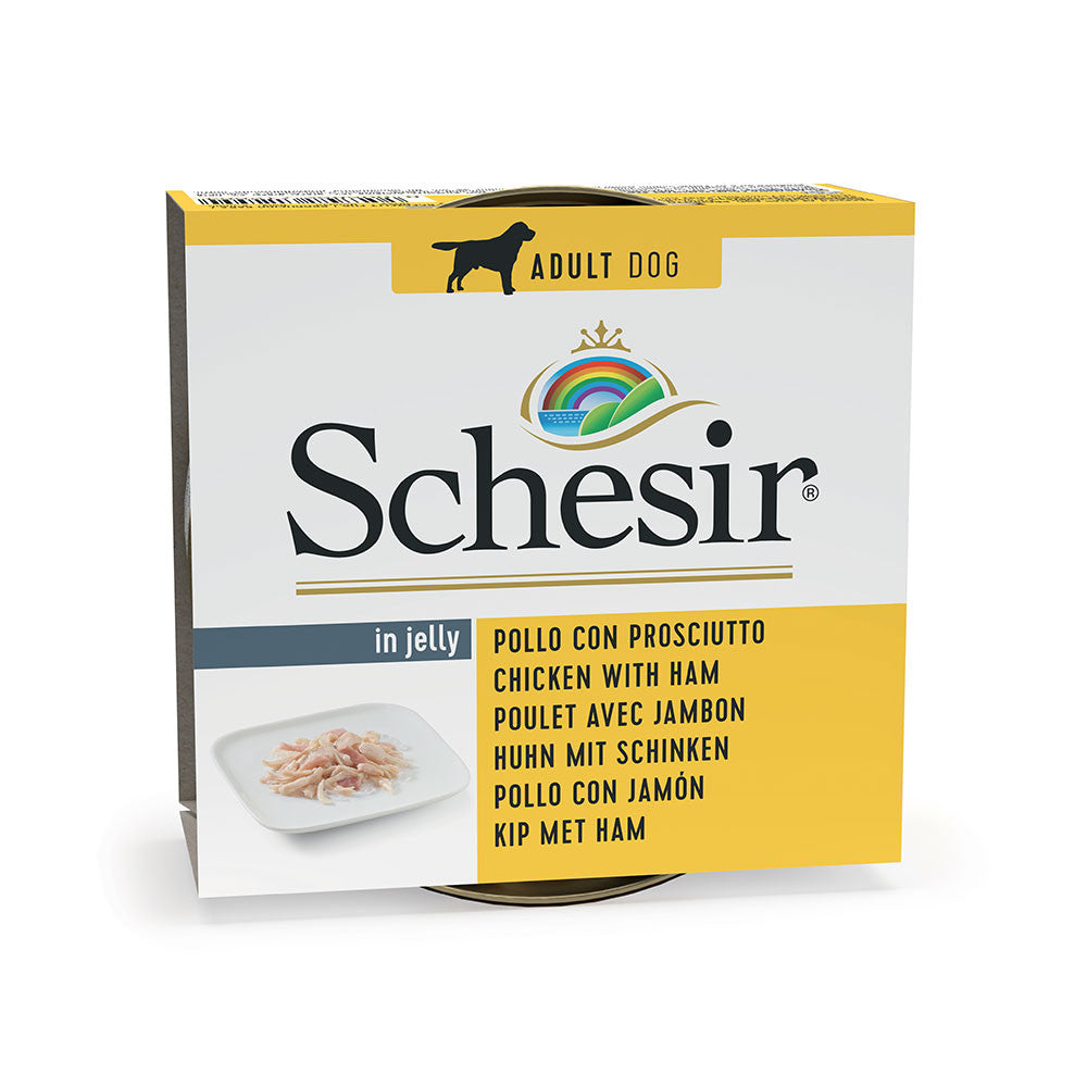 Schesir Cão Filete de Frango com Presunto em Gelatina 150 g