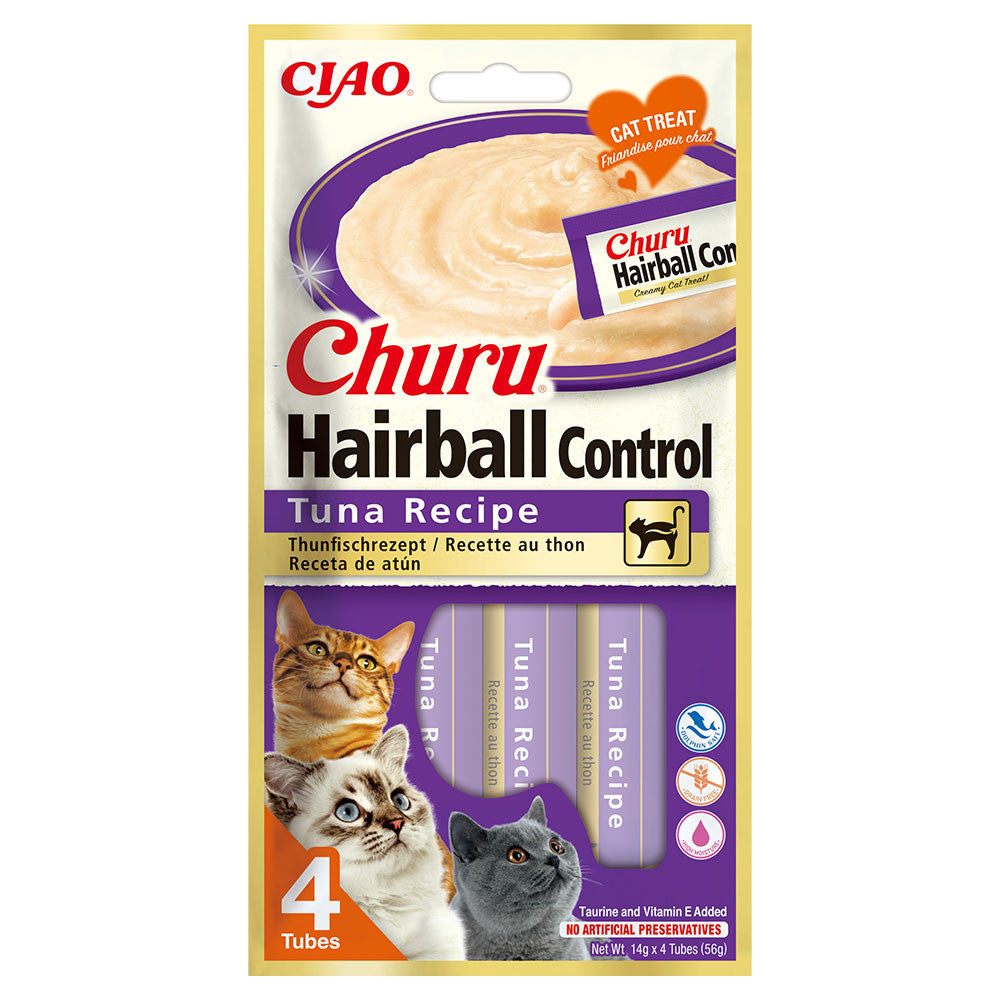 Snack líquido de atum para gatos - Churu Hairball Control
