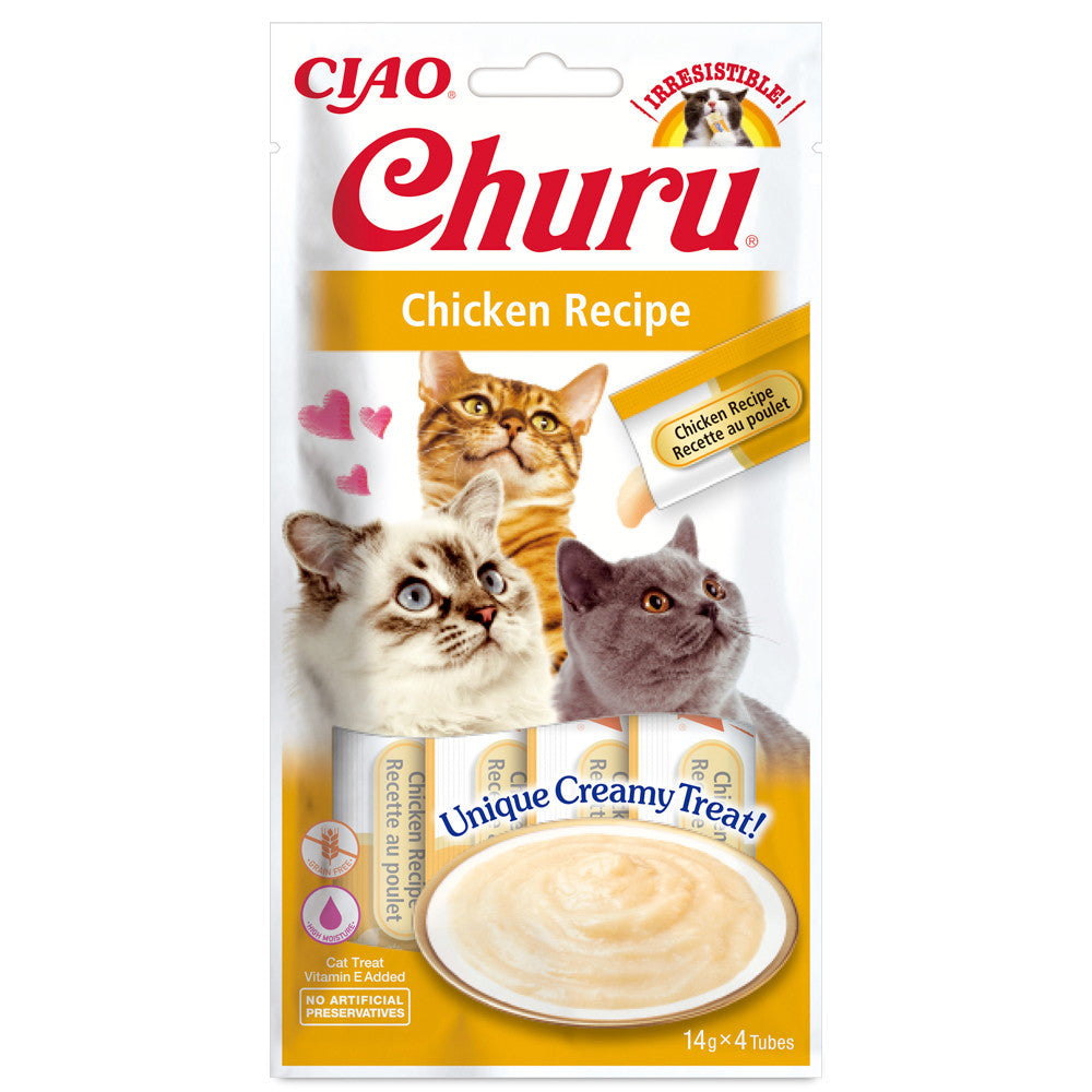 Snack líquido de frango para gatos - Churu