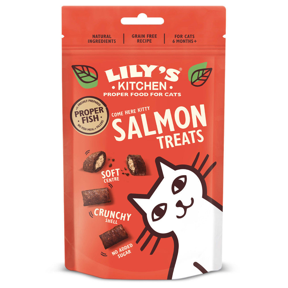 Lily's Kitchen Crunchy Salmon Snacks for Cats 60 g