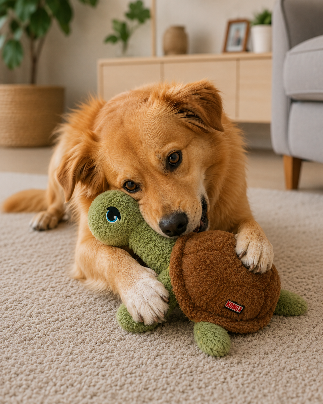 Kong scruffs turtle - Tartaruga com apito