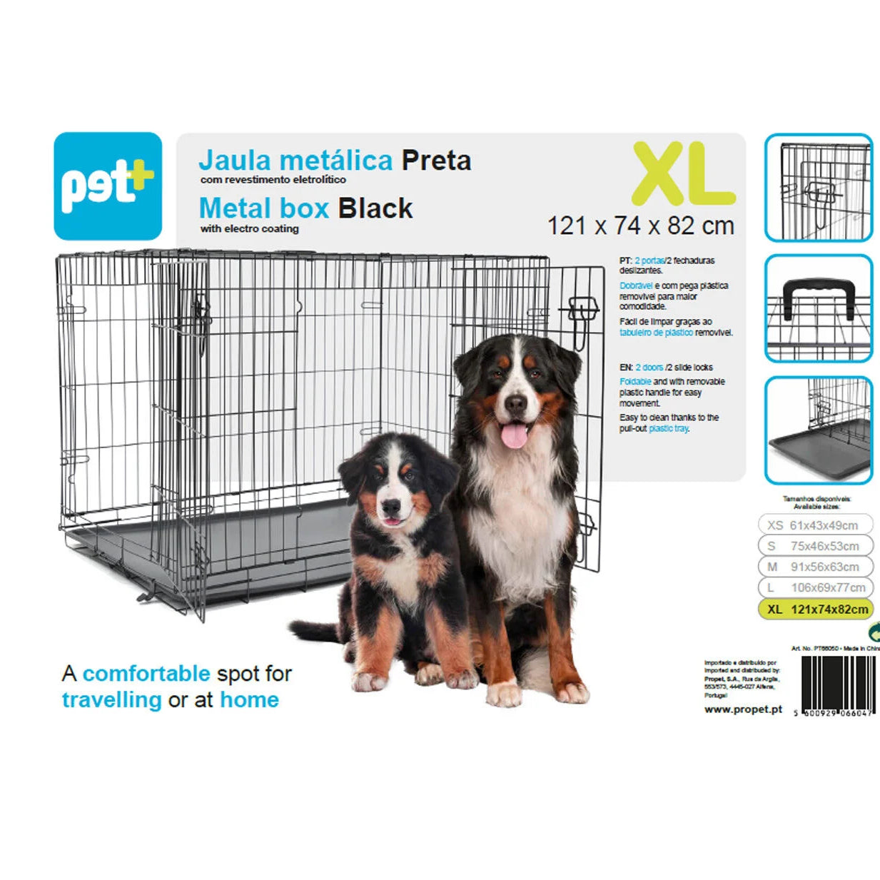 Box Metalica Pet+ Preta