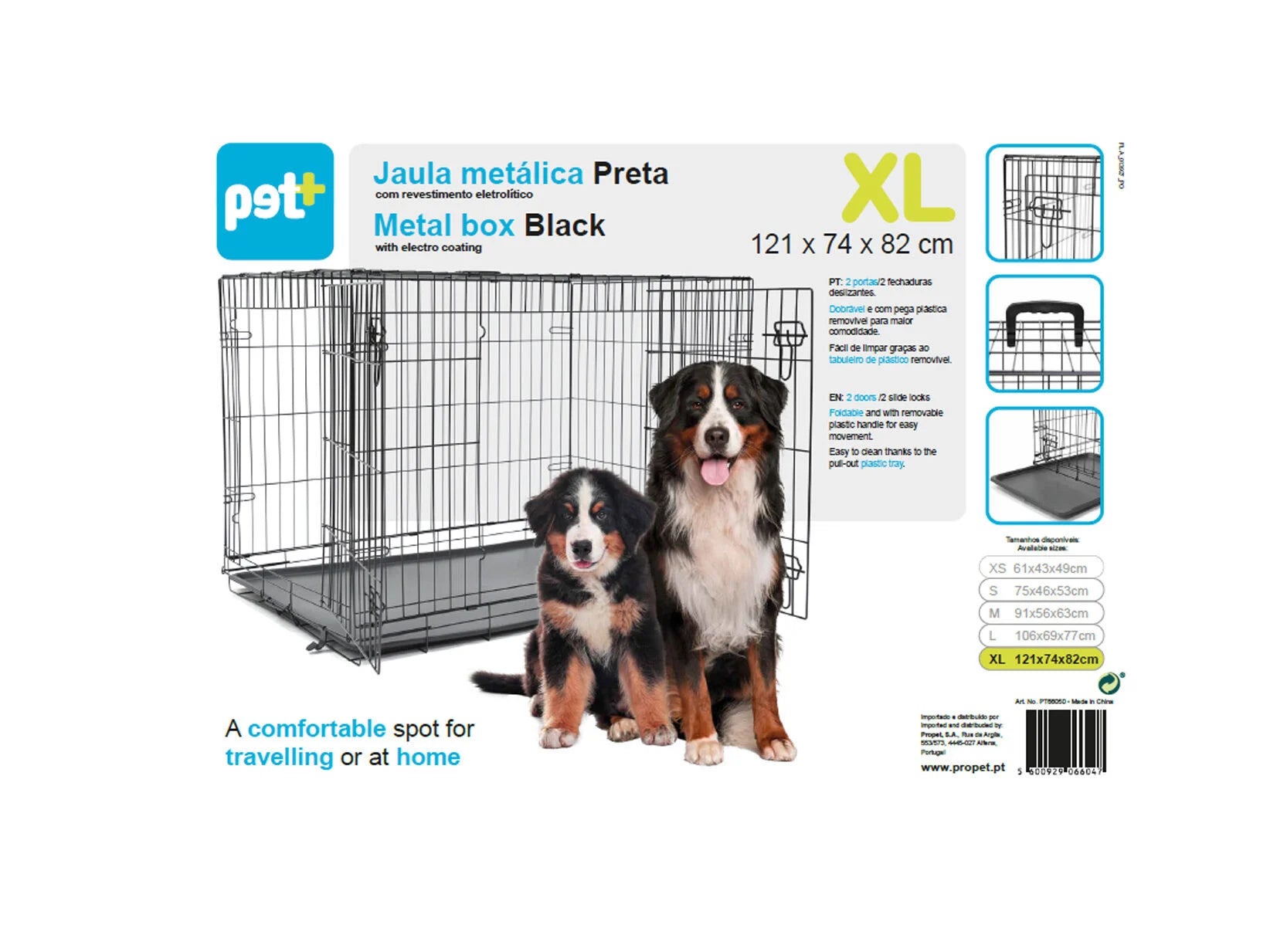 Box Metalica Pet+ Preta
