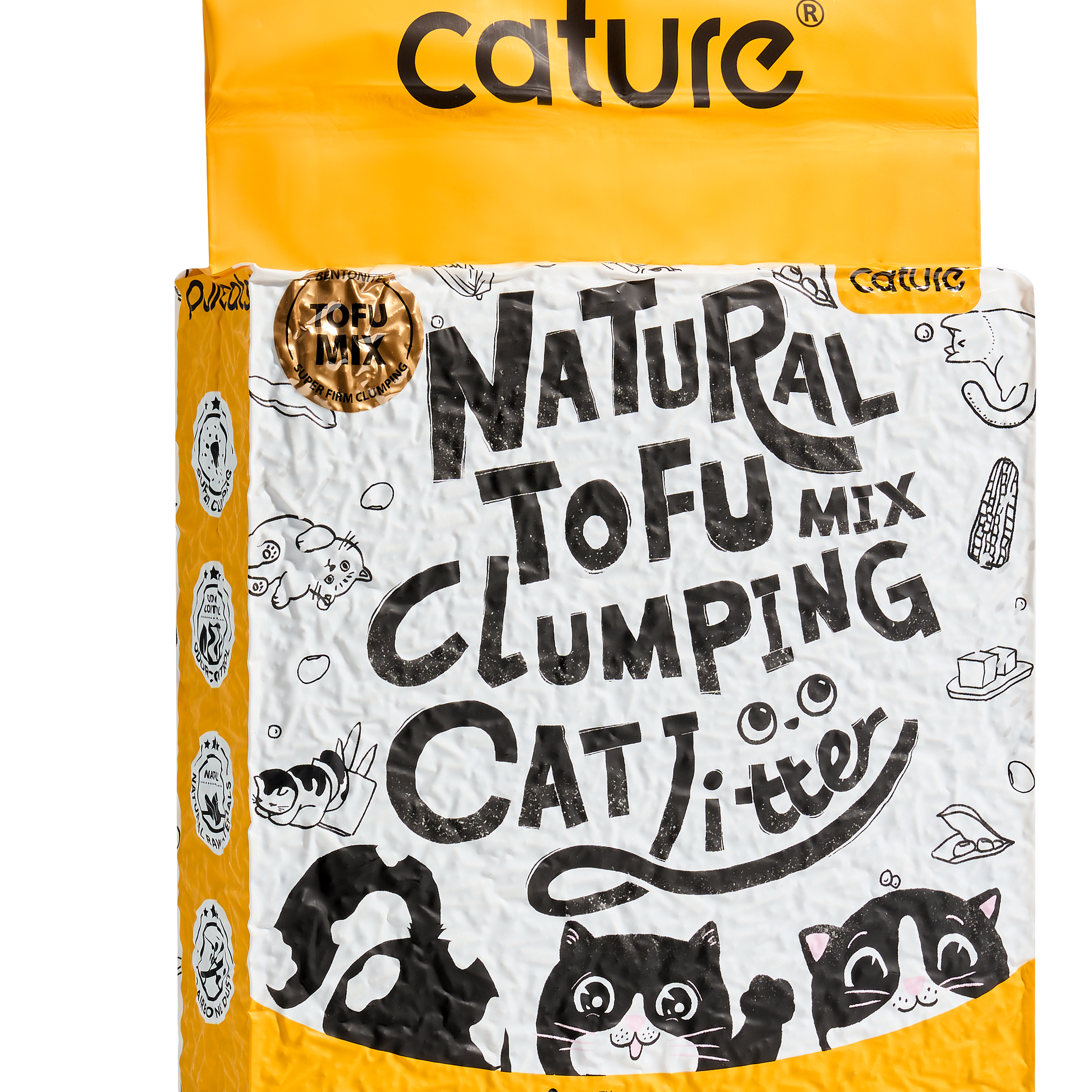 Cature Cat Litter Tofu + Bentonite (Pack 2unidade)