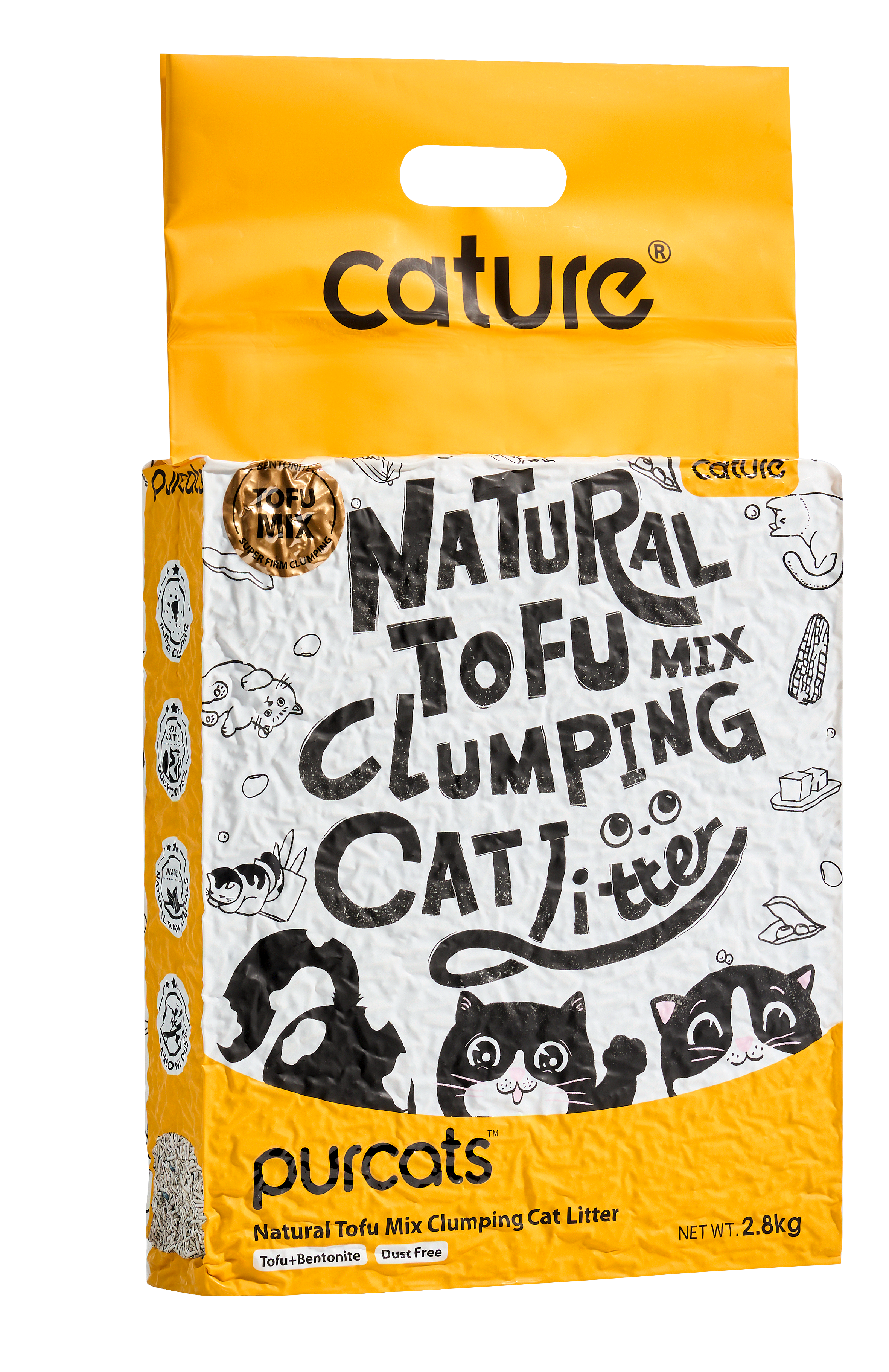 Cature Cat Litter Tofu + Bentonite (Pack 2unidade)