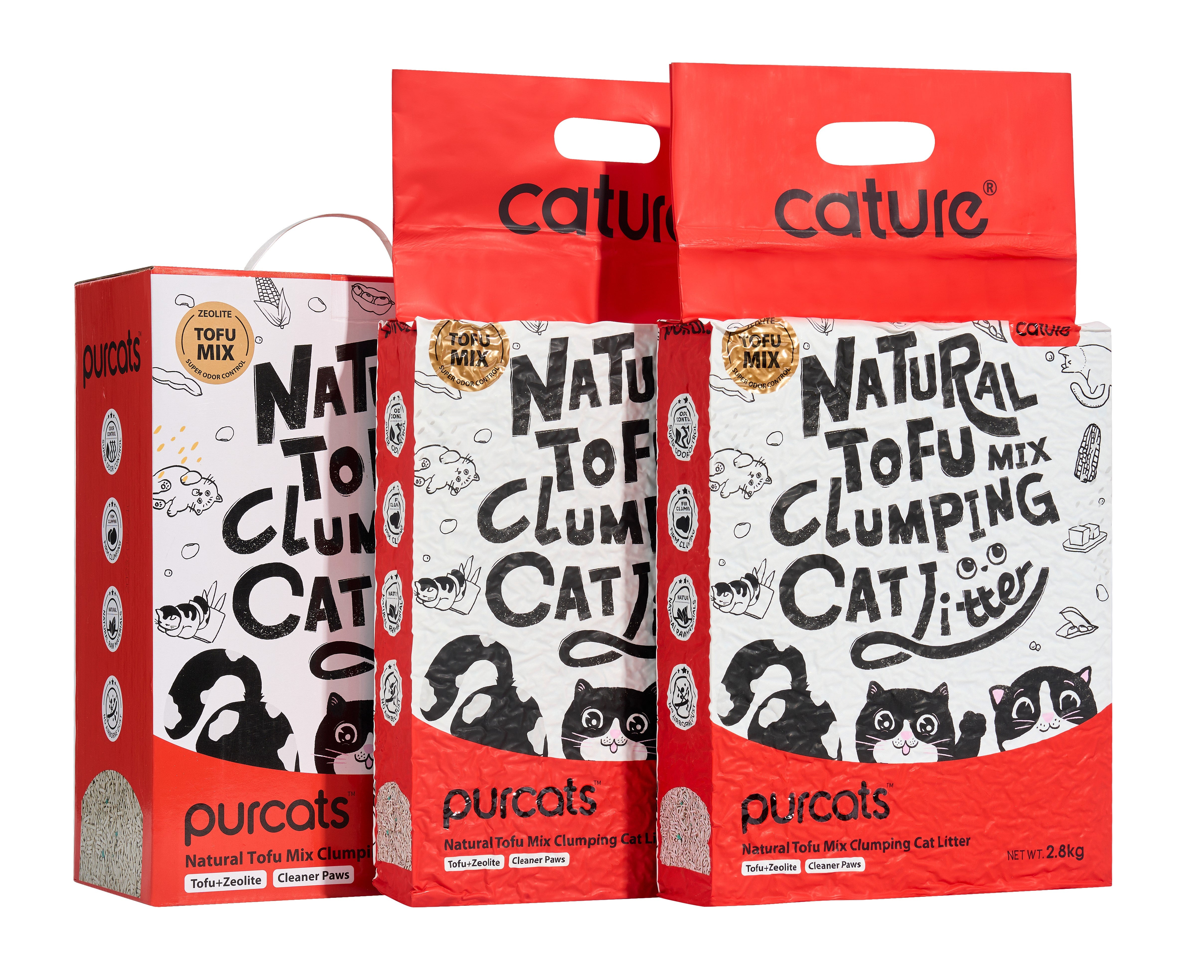 Cature Cat Litter Tofu + Zeolite ( Pack 2 unidades)