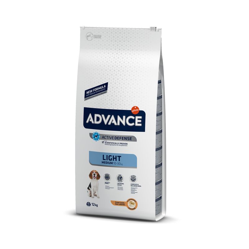 Advance Ração Cão Medium Light Frango & Arroz - DOGGIE STORE