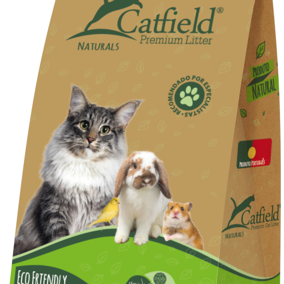 Catfield - Pellets de Madeira para gatos e roedores  7,5 Lt