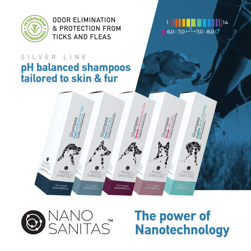 Nano Sanitas Shampoo Skin Care for Short-Haired Females 250 ml