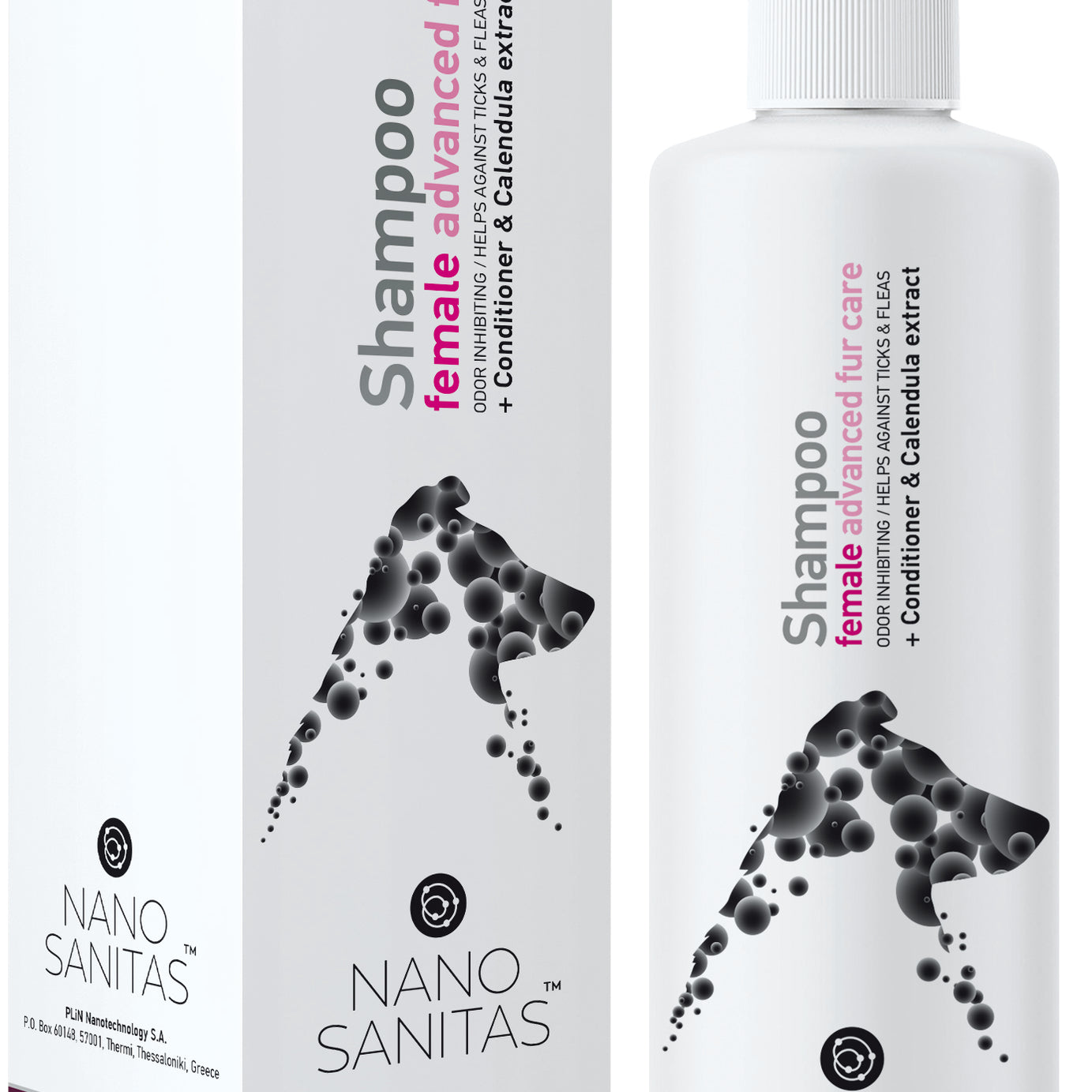 Nano Sanitas Advanced Fur Care Shampoo for Long-Haired Females 250 ml