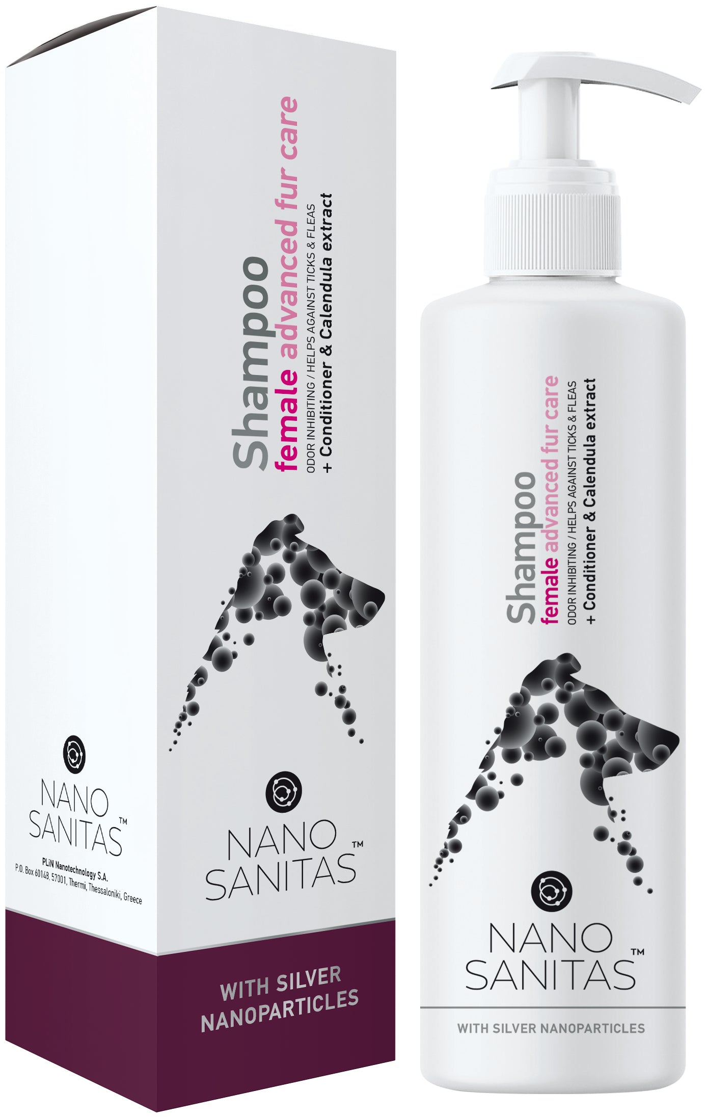 Nano Sanitas Advanced Fur Care Shampoo for Long-Haired Females 250 ml